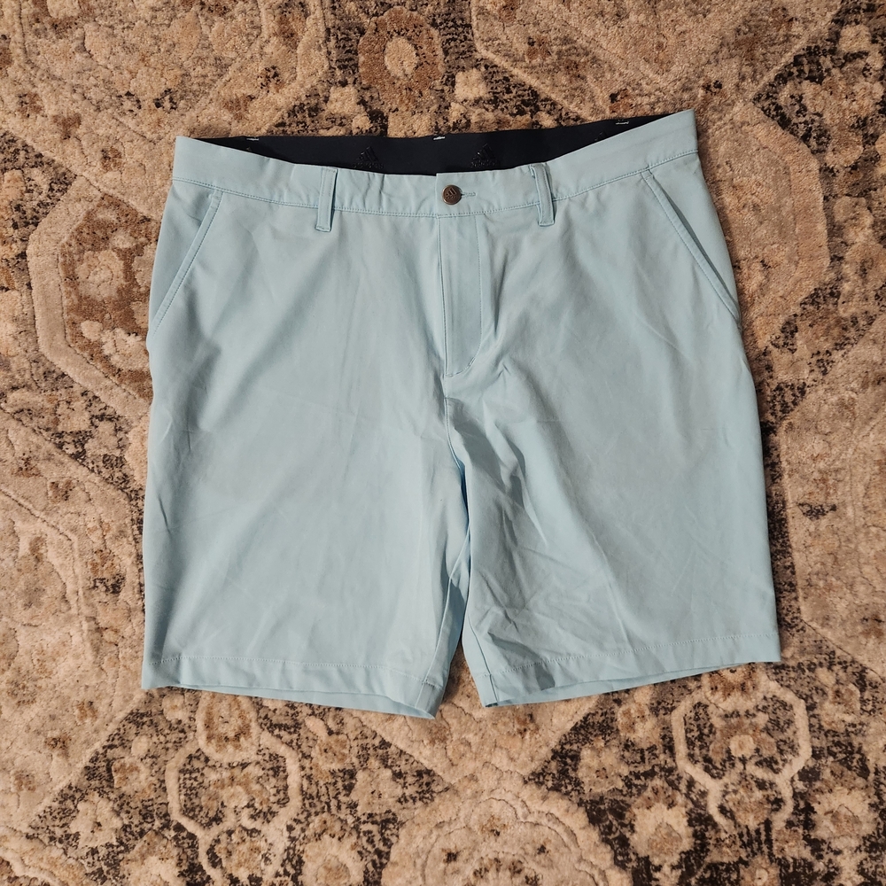 Adidas Mens Primegreen Golf Shorts Light Blue Size 36